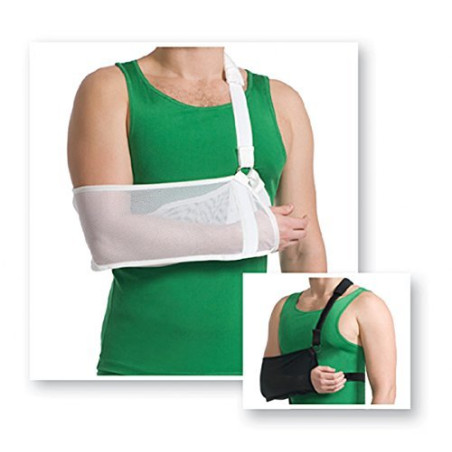 MEDTEXTILE Поддържаща туника за фиксиране на ръка, олекотена, бяла 9912 XL, медицински текстил