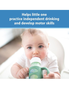 Силиконов държач за бебешко шише Dr.Browns Milestones Narrow Neck 2