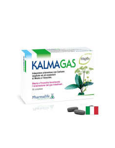 При подуване и газове Формула с активен въглен 480 mg, мента 50 mg и копър 50 mg 30 таблетки