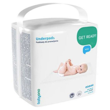 Подложки за повиване BabyOno 90 х 60см, 20 броя