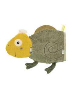 babyFEHN - Ръкавица за къпане Хамелеон Lazy, Crazy - Pink, 26 см