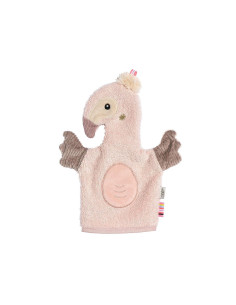 babyFEHN - Ръкавица за къпане Фламинго Lazy, Crazy - Pink, 26 см 2