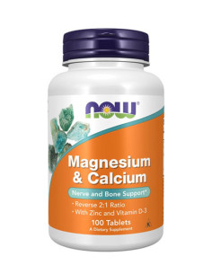 NOW Magnesium - Calcium 2:1 / 100Tabs.