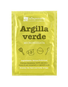 Зелена глина на прах, микронизиранa, La Saponaria, 100 г