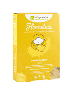 Билкова боя за коса Devi - пясъчен цвят, La Saponaria, 100 г