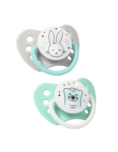 Анатомични силиконови залъгалки Babyono 2бр. NATURAL NURSING.0-3м. 1226/01