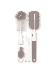 Комплект четки за шишета и биберони Babyono сив 735/03