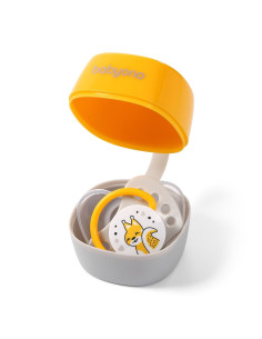 Кутия за залъгалка Babyono NATURAL NURSING жълта 535/03 2