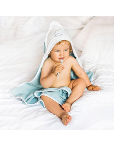 Хавлия за баня Babyono 100х100 см. Облак Бял/Син 142/09 2