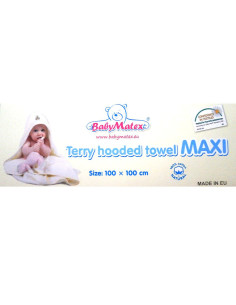 Хавлия с качулка Baby Matex Maxi Plus Birds 0216 02, Екрю 2