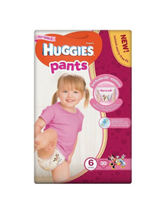 Бебешки пелени гащички HUGGIES Pants 6 15-25кг 30бр. момиче