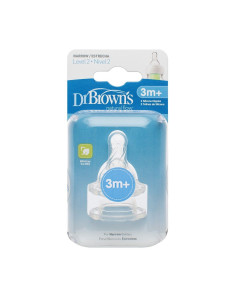 Биберони Dr.Browns за шишета Narrow-Neck 3м.+