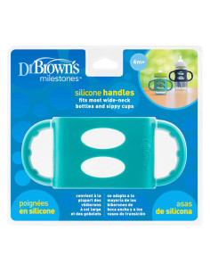 Силиконов държач Dr. Browns за шише Wide-Neck Тюркоаз 2