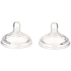 Силиконови биберони за хранене Tommee Tippee Natural Start Fast, 3 капки, 2 броя