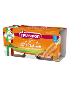 Бебешко пюре Plasmon Моркови 4+м 2х80гр.