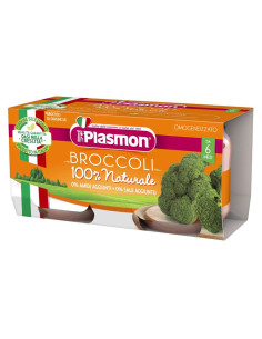 Бебешко пюре Plasmon Броколи 6+м 2х80гр.