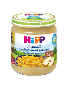 БИО Плодов десерт Hipp палачинки с мус от ябълки 200гр.