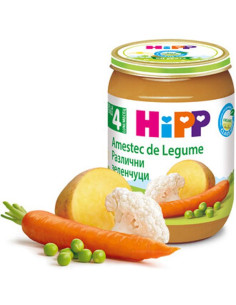БИО пюре Hipp Различни зеленчуци 190 гр.