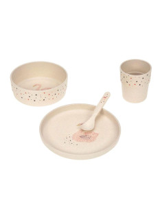 Детски комплект за хранене Lassig Little Water Swan, 4 части