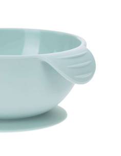 Детска купа за хранене Lassig силиконова с вендуза, син