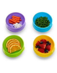 Комплект Munchkin 4 купички с капаци и 2 лъжички 12106