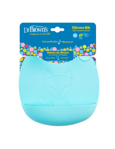 Силиконов лигавник Dr.Browns лисица син