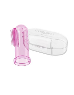 Четка за масаж на венците Babyono розов 723/03