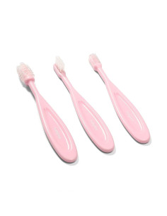 Комплект четки за зъби Babyono 3 бр. 550/01 Розов