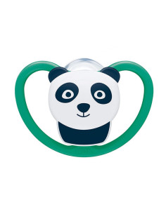 NUK биберон залъгалка силикон 6-18 мес. 1бр Space + box - Лъв 2