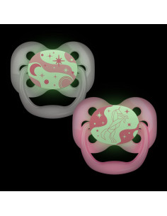 Залъгалка Dr.Browns Advantage етап 1, светещи, 2 броя 2