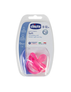 Залъгалка CHICCO Physio Soft силикон 6-12м, 1 бр момиче