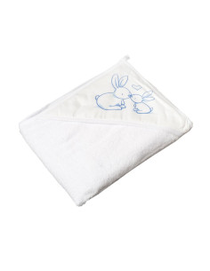 Бебешка хавлия с качулка Tega Baby Little Bunnies 100x100 cm