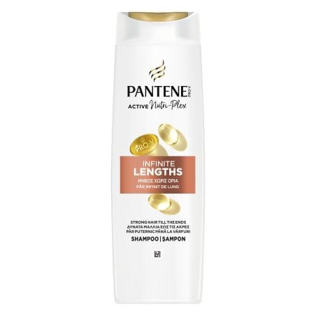 PANTENE Infinite Lengths, шампоан, за укрепване на косата, 300 мл