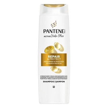 PANTENE Repair & Protect Възстановяващ, шампоан, за суха, увредена или третирана коса, 400 мл