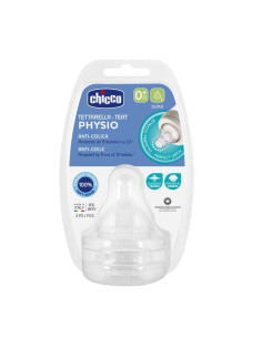 Биберон PHYSIO CHICCO Р5 0м+2 бр. N0267