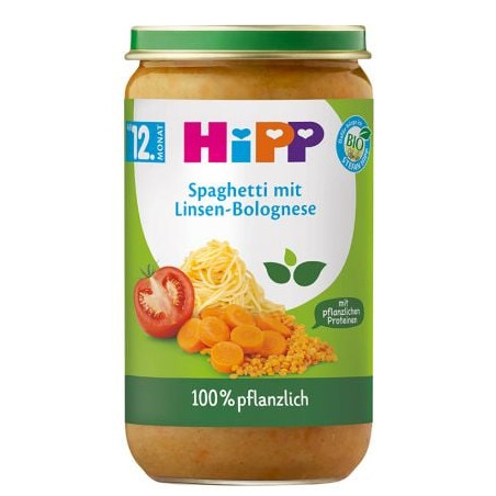 HIPP 62502 БИО Спагети болонезе с леща, пюре, 250 гр