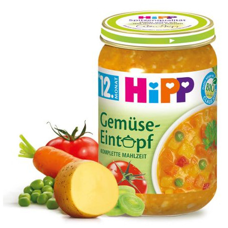 HIPP 8627 БИО Зеленчукова Яхния, храна за бебе, 250 гр
