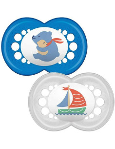 Залъгалка MAM 2бр. Original Soother Blue 12m+ 2