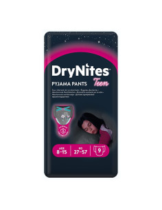 Пелени гащички HUGGIES DryNites Pyjama Pants 8-15 години 9бр. момиче