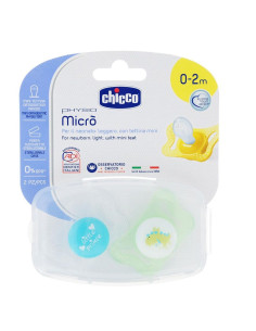 Залъгалка Chicco Physio Micro 0-2 м., 2 броя, Little Prince