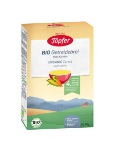 БИО Безмлечна каша Topfer с Царевица и Морков 4+ м. 175 гр.