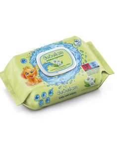 Бебешки мокри кърпи Bebelan с алое вера и лайка 80 бр.