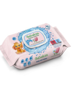 Бебешки мокри кърпи Bebelan Смрадлика и Лайка, 80 бр.