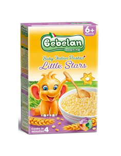 Бебешка паста Bebelan Звездички 6+ м 350гр.