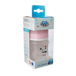 Бебешко шише антиколик с широко гърло Canpol Toys, розово 120мл.