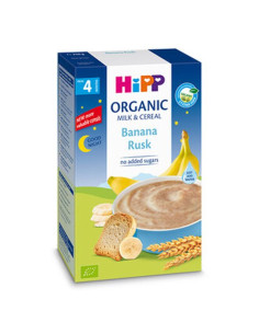 БИО млечна каша Hipp "Лека нощ" с банан и сухар 250гр.