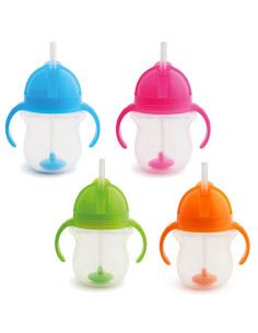 Неразливаща чаша с дръжки и сламка с тежест Munchkin Click Lock 207 мл