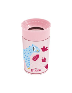 Чаша Dr.Browns Milestones Cheers 360 градуса 300 мл 9м+ розова 2