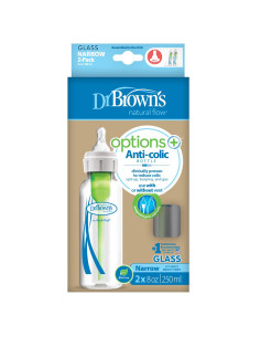 Шише стъклено Dr.Browns Natural Flow Options+ Narrow 2бр. 250ml 2