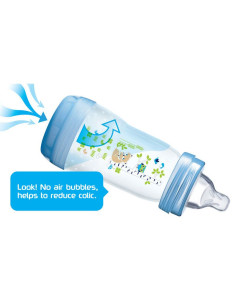 Шише MAM Easy S. Anti-Colic Bottle 260 ml, 3 бр, Розов
